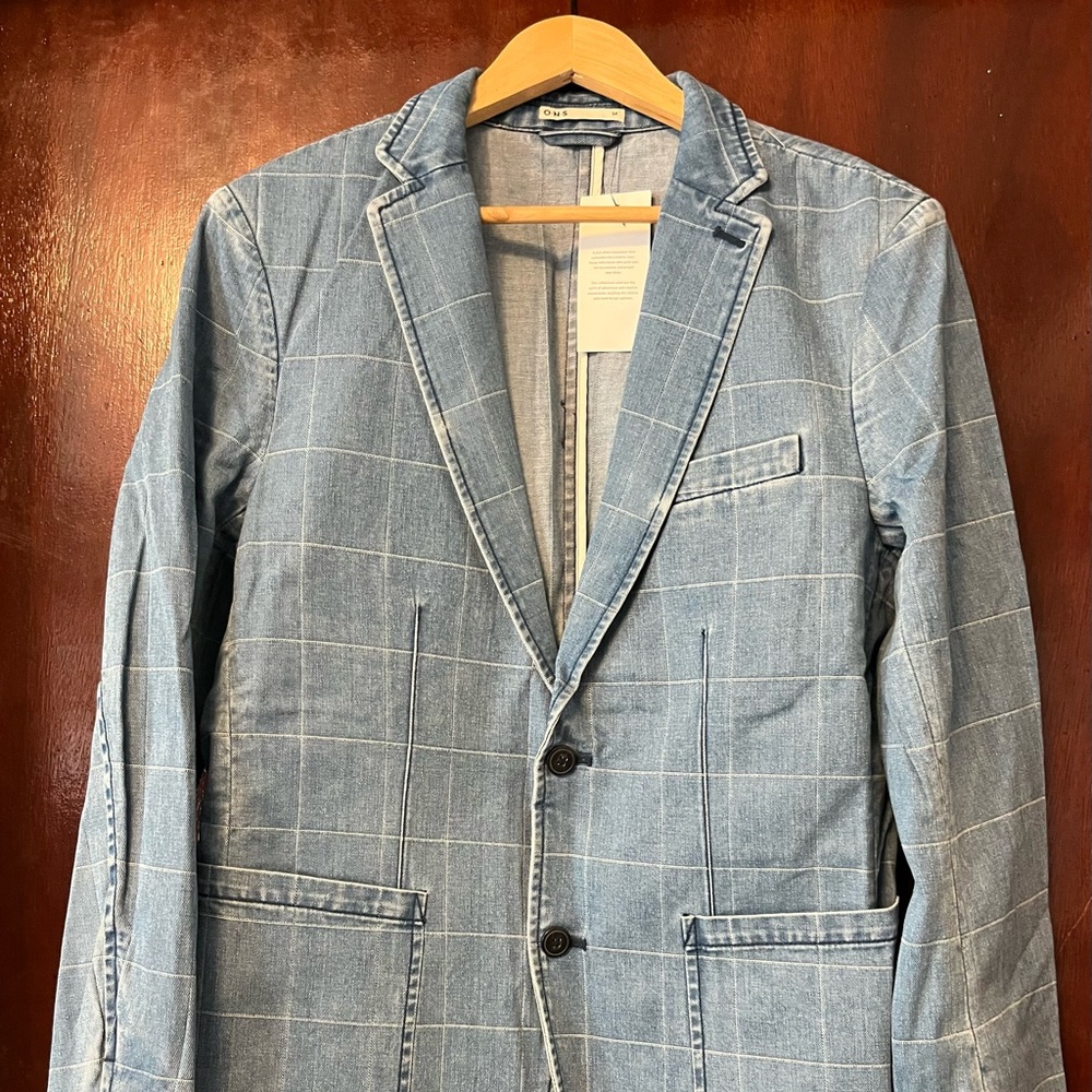 Men’s Light Blue Denium Blazer